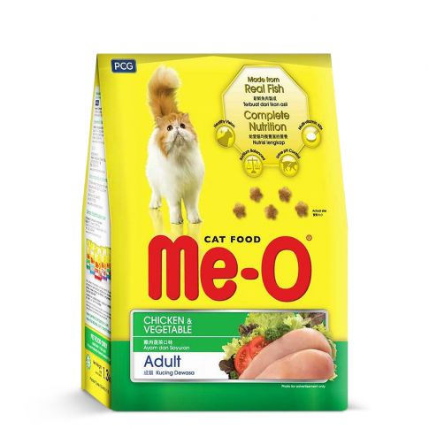 Me-O Adult Dry Cat Food Chicken and Vegetable, 1.2 Kg