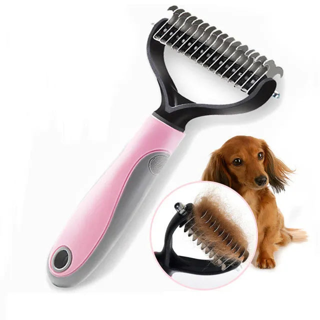 Pets Empire Double-Sided Hair Remover Comb for Dogs & Cats