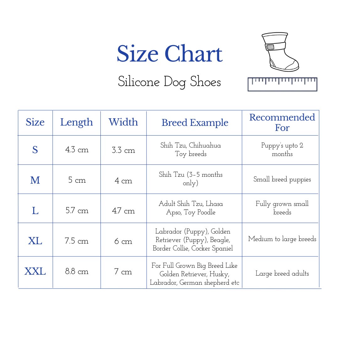 Pets Empire Waterproof Silicone Dog Shoes (Blue)