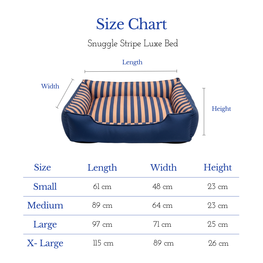 Pets Empire Snuggle Stripes Luxe Bed For Dogs