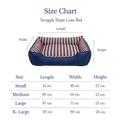 Pets Empire Snuggle Stripes Luxe Bed For Dogs
