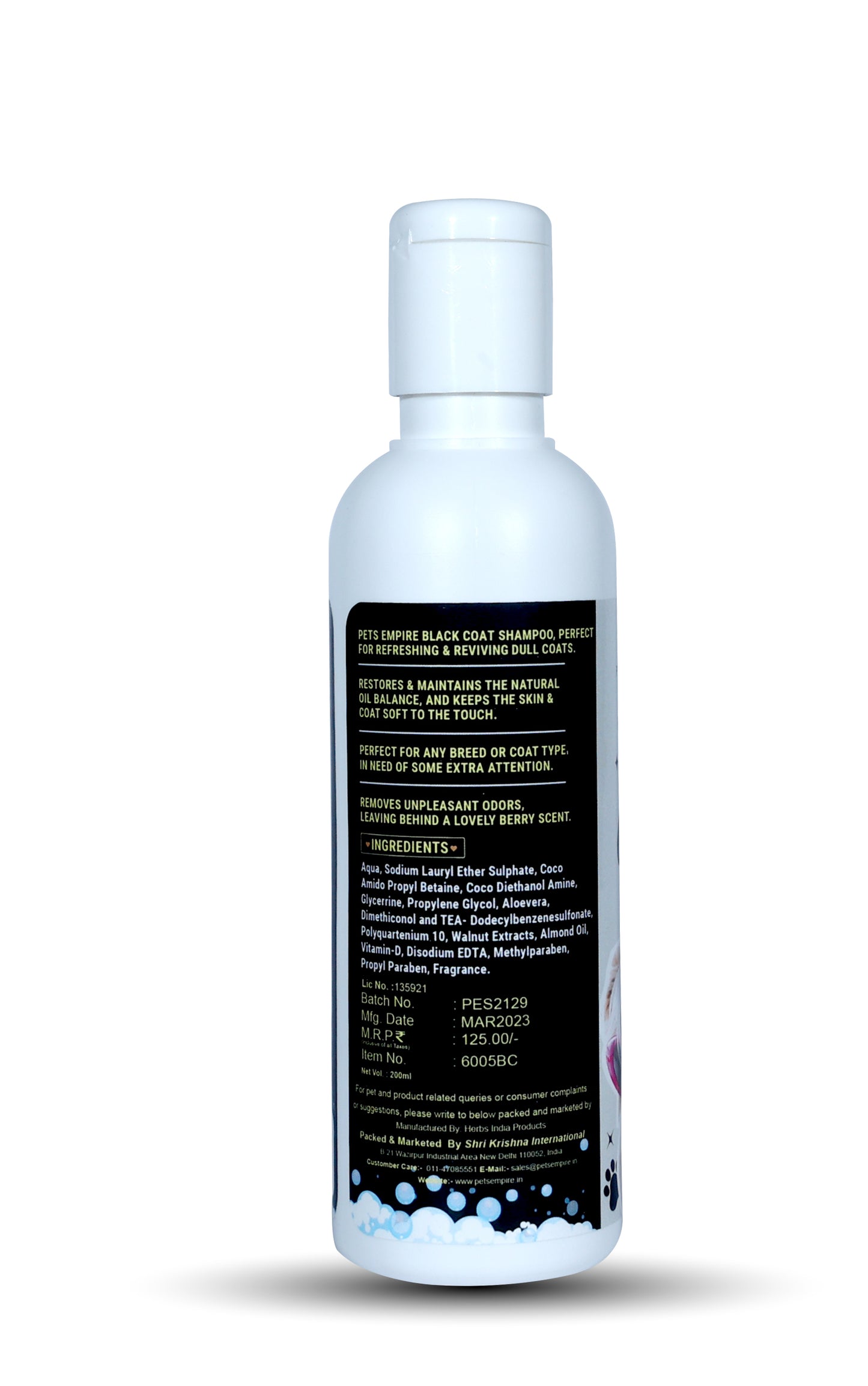Pets Empire Black Coat Shampoo for Dogs
