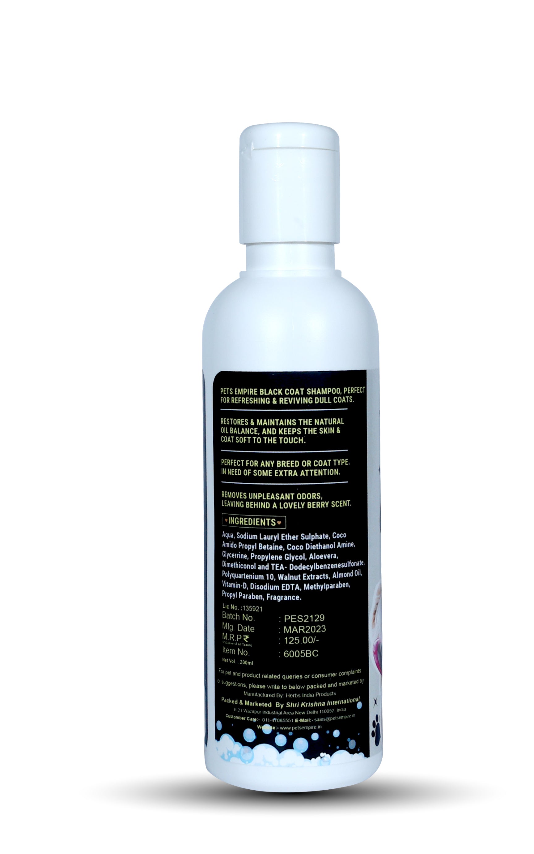 Pets Empire Black Coat Shampoo for Dogs