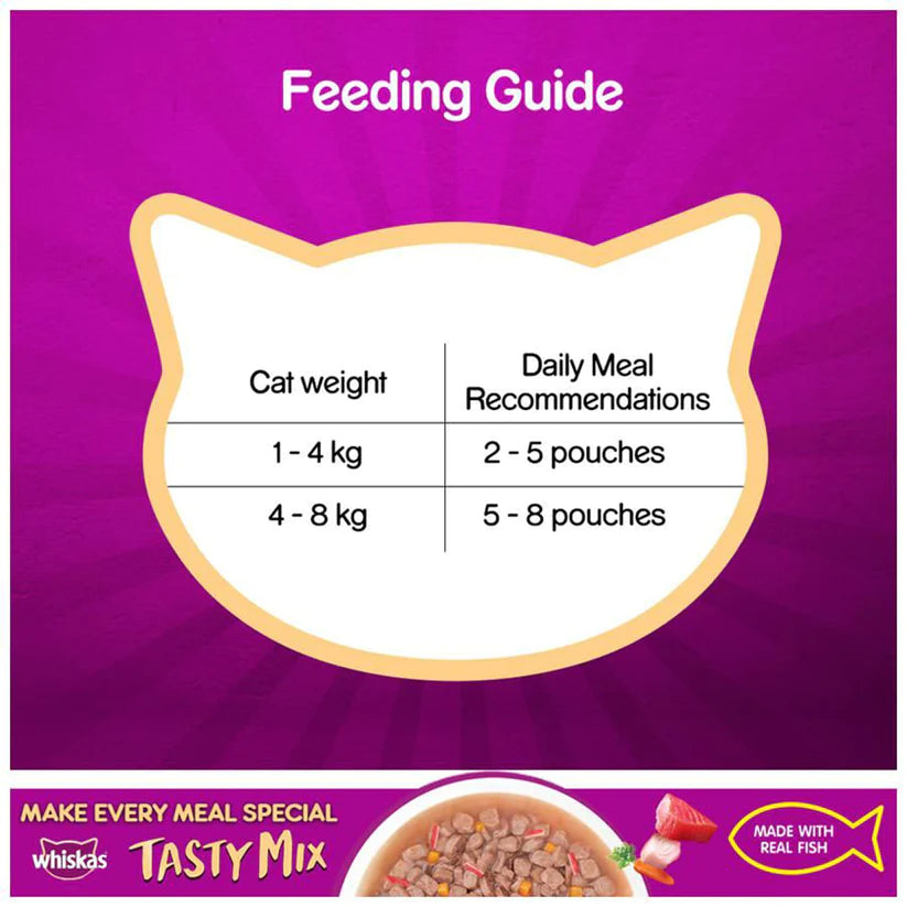 Whiskas Tuna With Kanikama and Carrot Adult Wet Cat Food (70 gX 24pc)