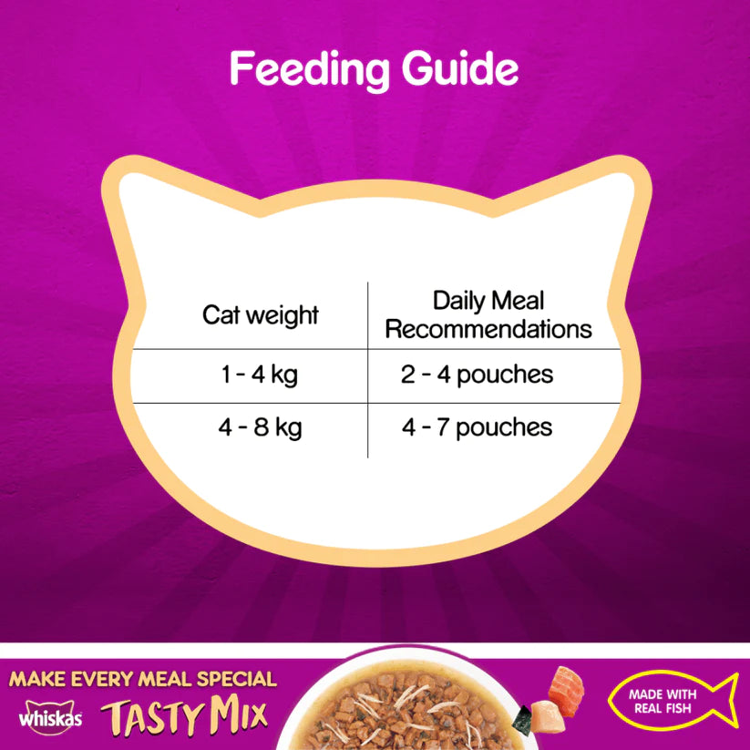 Whiskas Adult (1+ year) Tuna With Kanikama And Carrot in Gravy - 70g