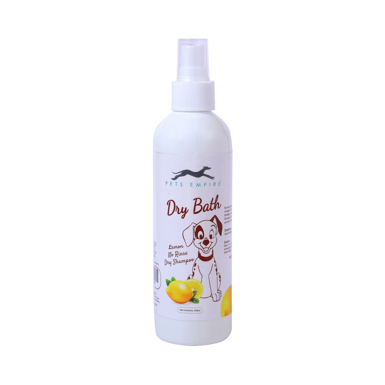 Pets Empire New Waterless Dog Shampoo, Lemon(250ml) - Pets Empire