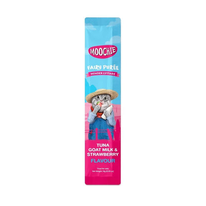 Moochie Creamy Treat for Cats- Tuna , Goatmilk & Strawberry (15g Each)