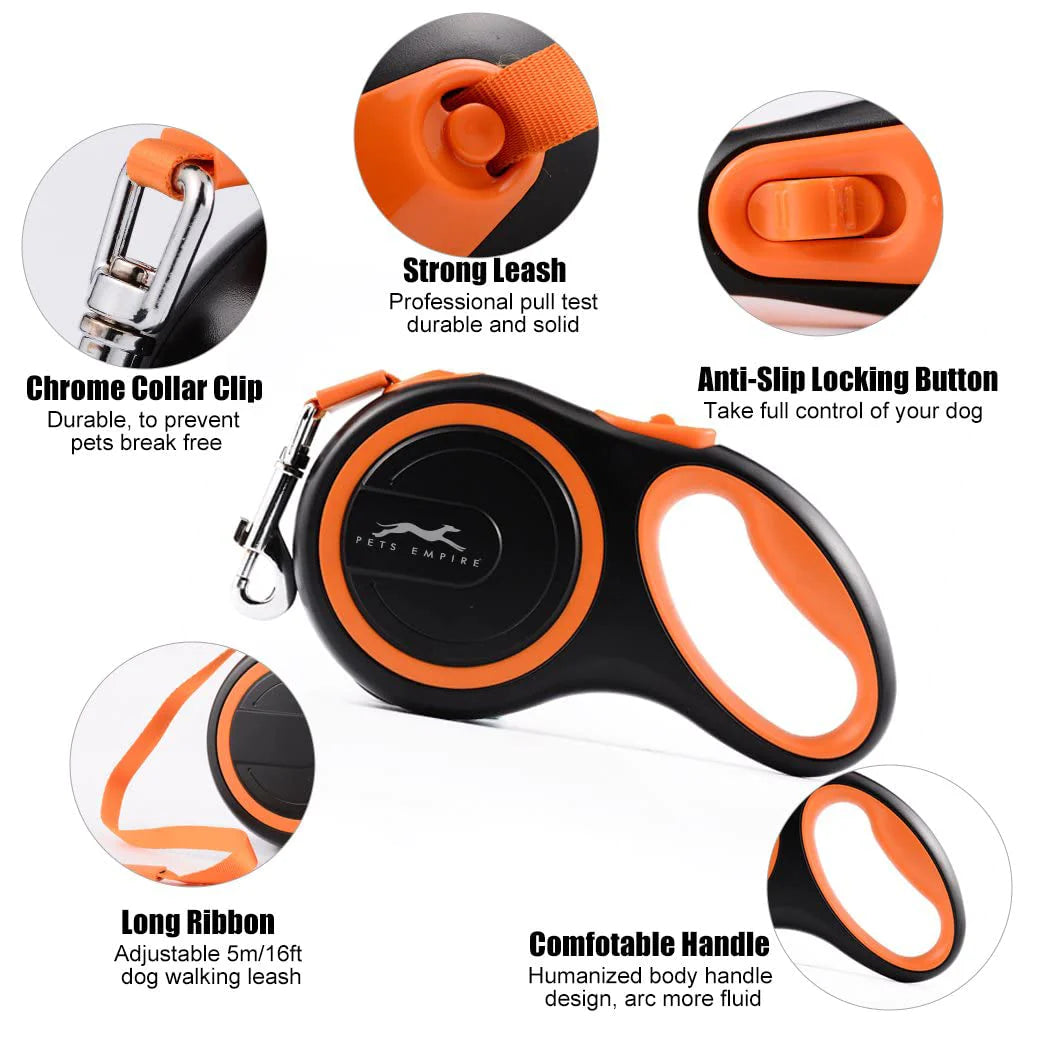 Pets Empire Classic Retractable Dog Leash - Small - 3m - Pets Empire