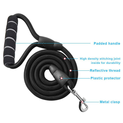 Pets Empire Rope Leash - (Black) - Pets Empire