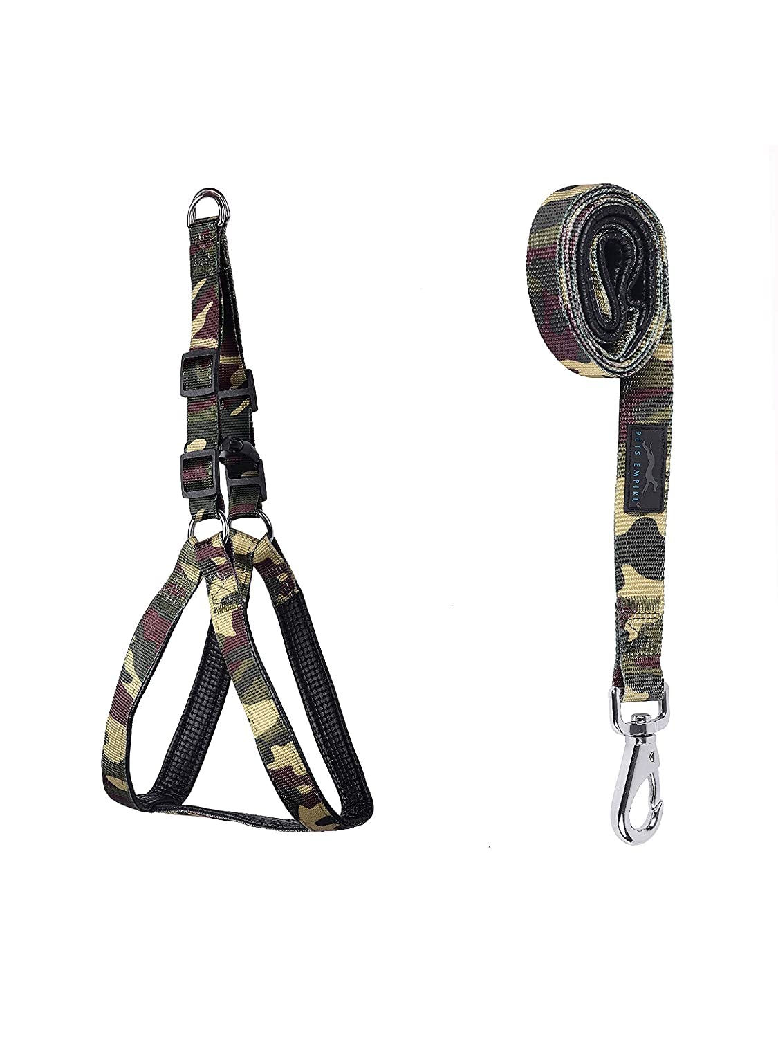 Pets Empire Step-in Chest Harness with Leash (Multicolor)