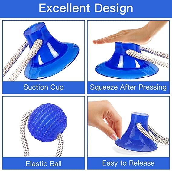 Pets Empire Suction Cup Dog Tug Toys, Interactive Dog Rope