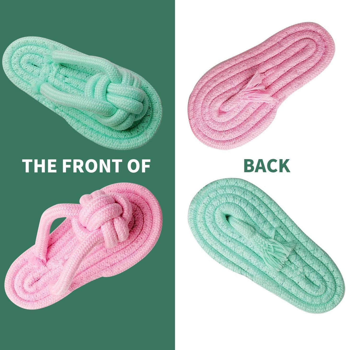Pets Empire Slipper Chew Rope Toy - Pack of 2