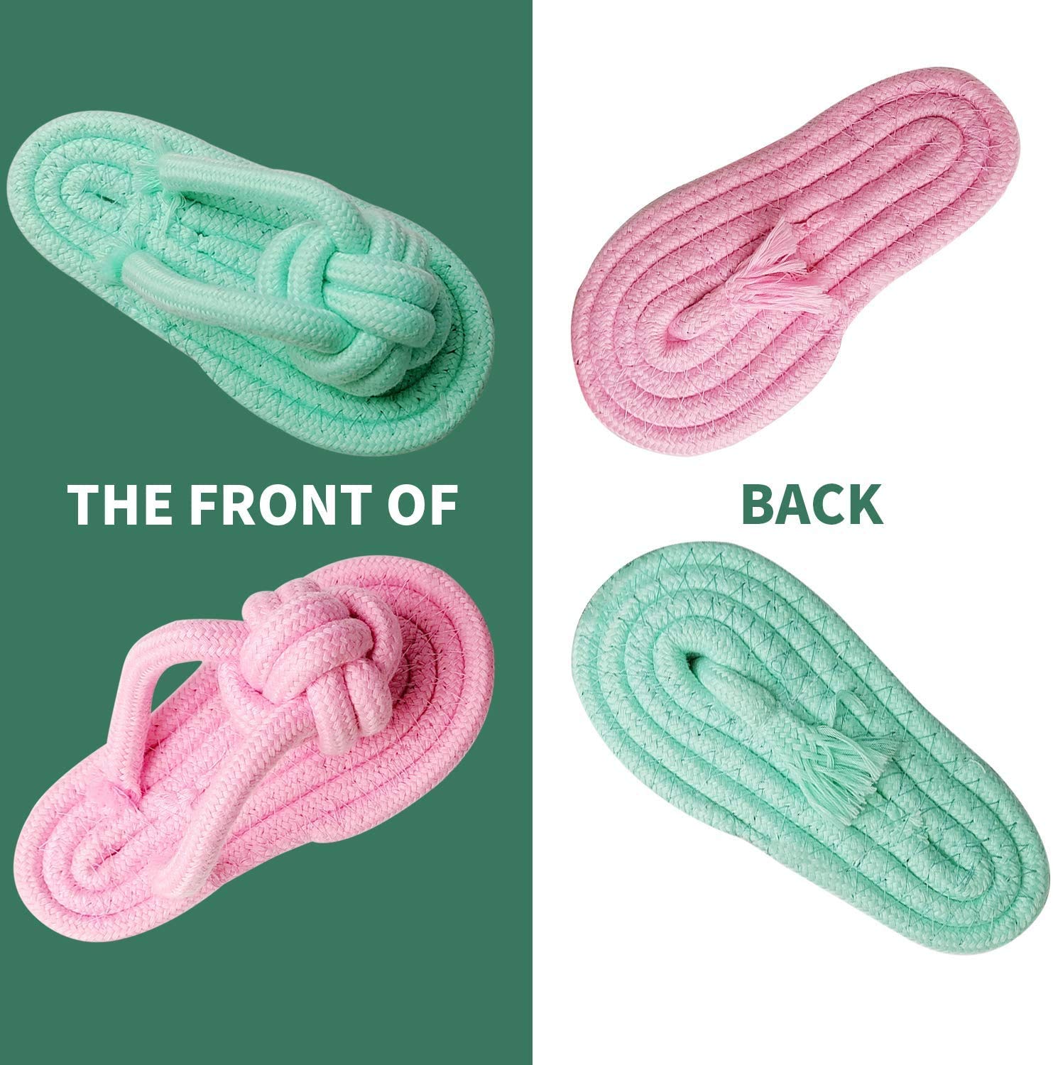 Pets Empire Slipper Chew Rope Toy - Pack of 2