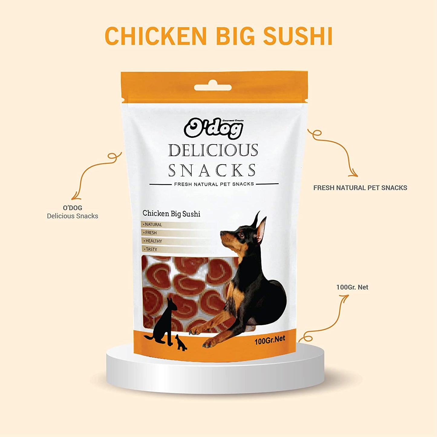 Pets Empire Chicken Big Sushi - 100 gms