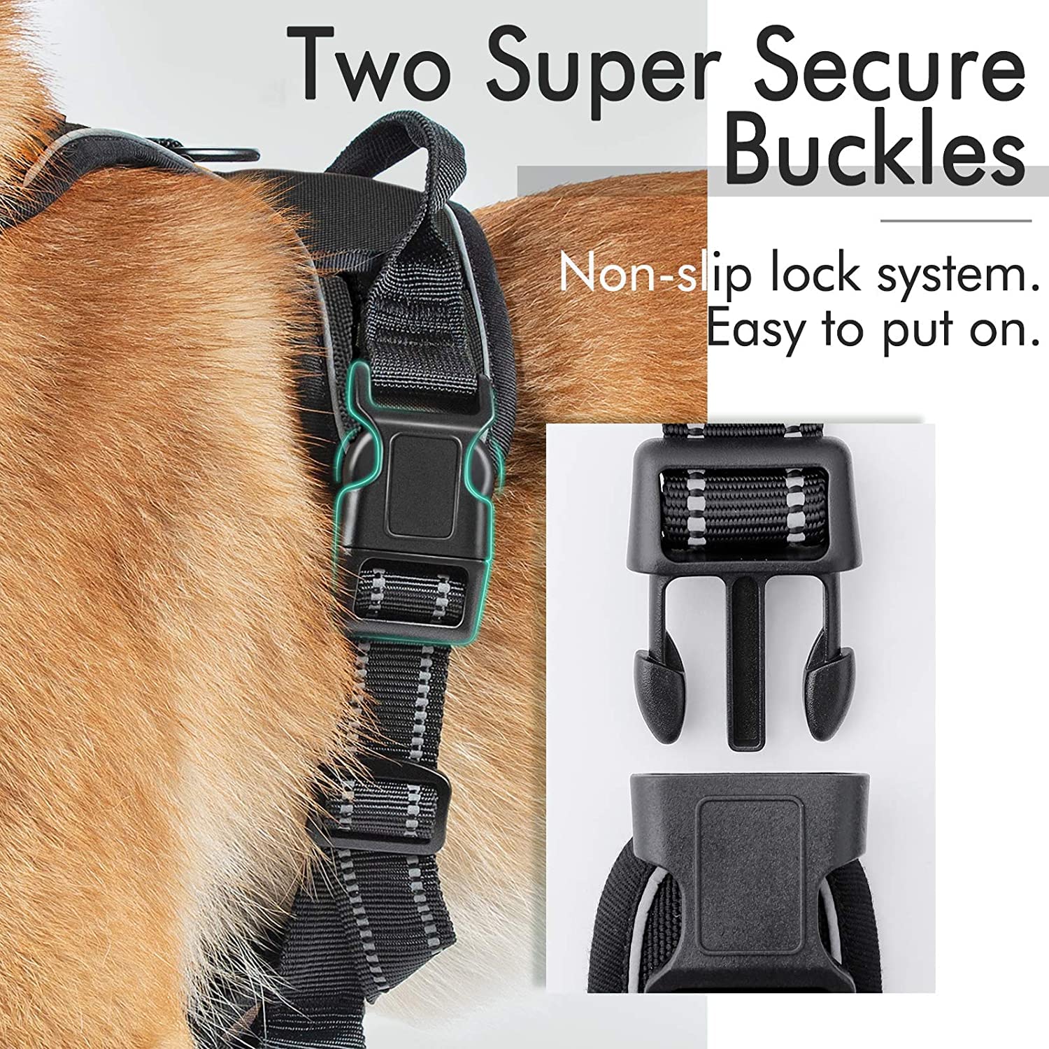 Pets Empire Classic Mesh Padded Dog Harness - Black - Pets Empire
