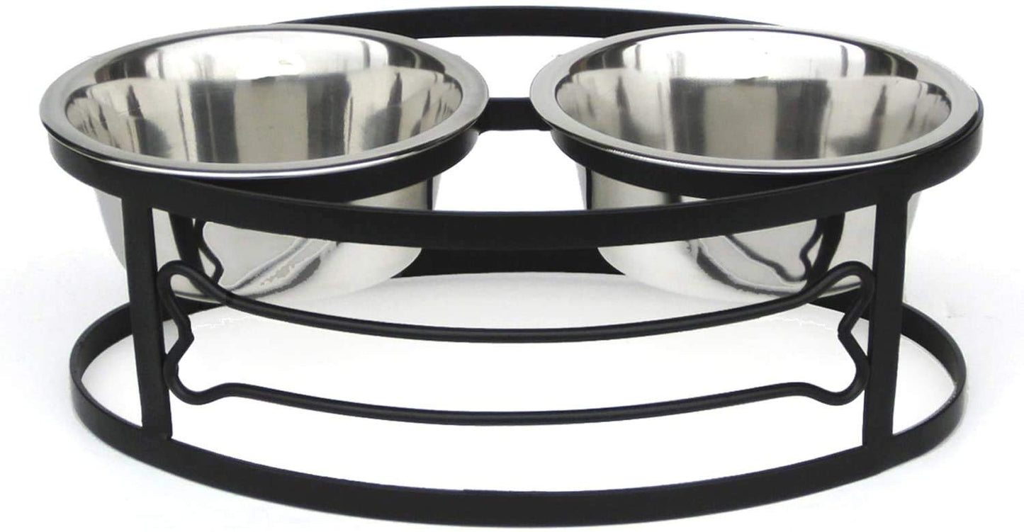 Pets Empire Bone Shape Metal Double Diner - Pets Empire