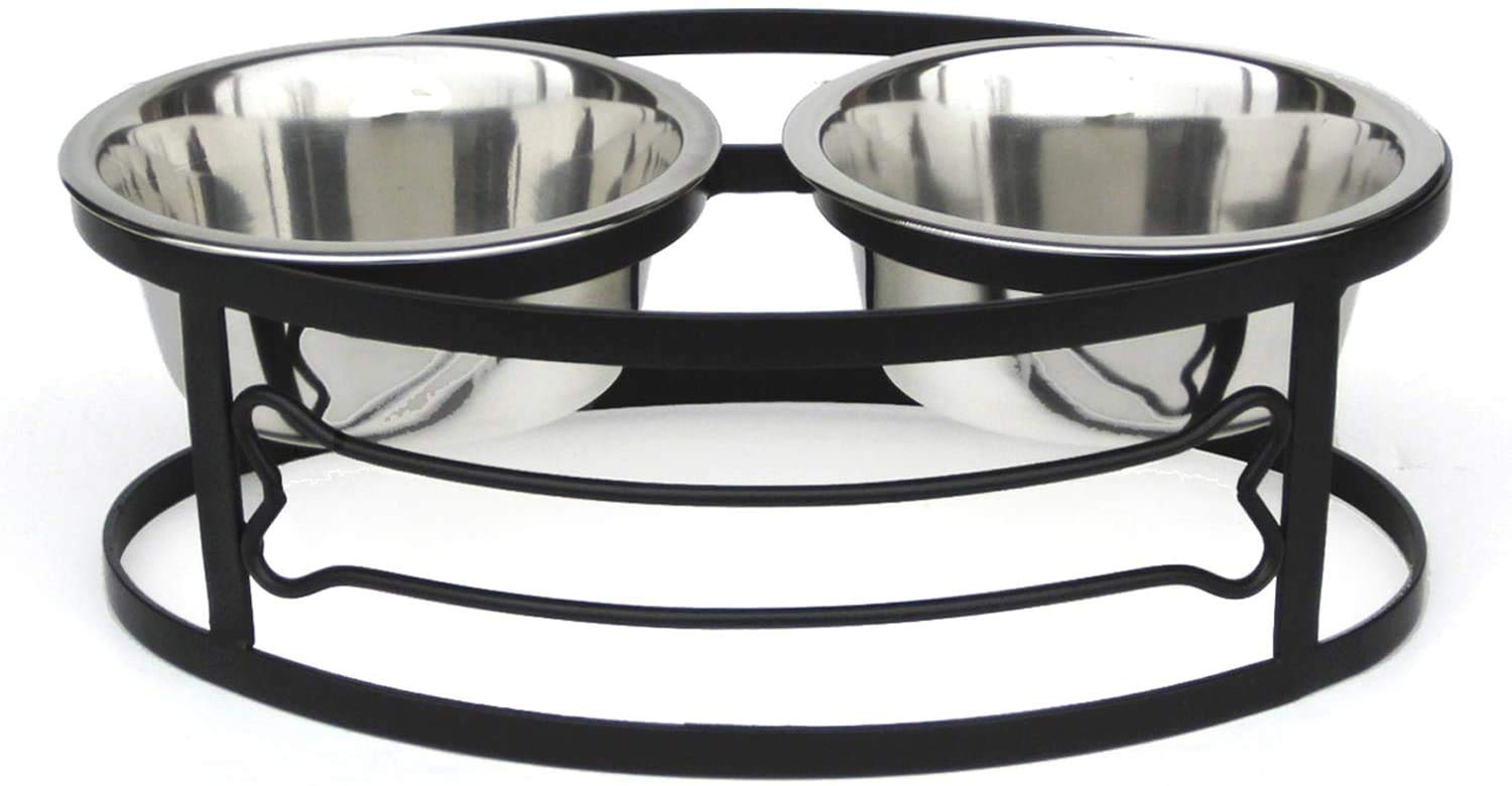 Pets Empire Bone Shape Metal Double Diner - Pets Empire