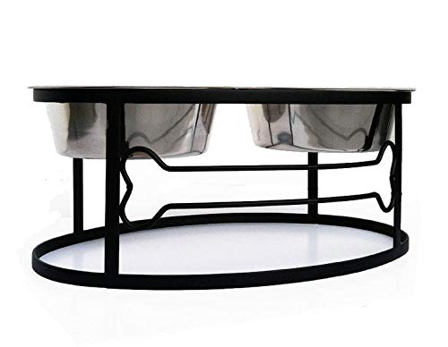 Pets Empire Bone Shape Metal Double Diner - Pets Empire