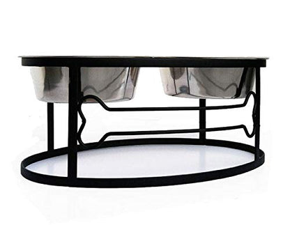 Pets Empire Bone Shape Metal Double Diner - Pets Empire