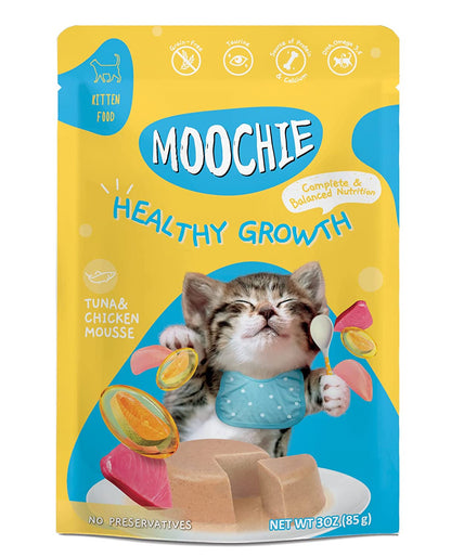 MOOCHIE Wet Cat Food  Gravy Healthy Growth (12 Pouch X 85 g.) - Pets Empire