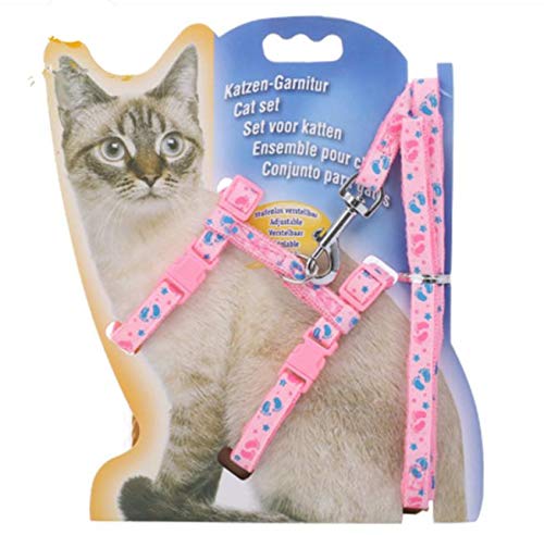 Pets Empire Adjustable Cat Walking Harness Nylon Strap Collar with Leash - Pets Empire
