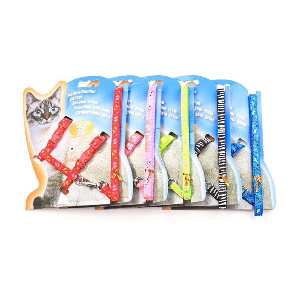 Pets Empire Adjustable Cat Walking Harness Nylon Strap Collar with Leash - Pets Empire